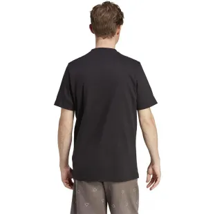 تيشيرت بشعار أديداس - أسود أنيق بتصميم جريء